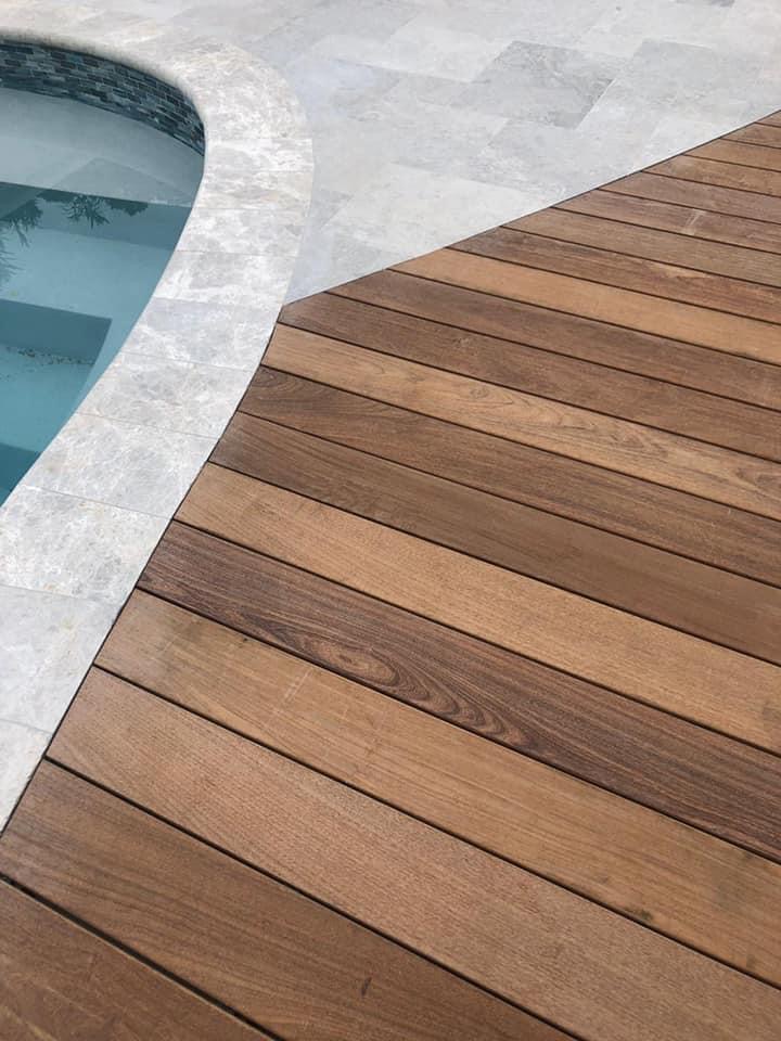 Pool edge and deck 